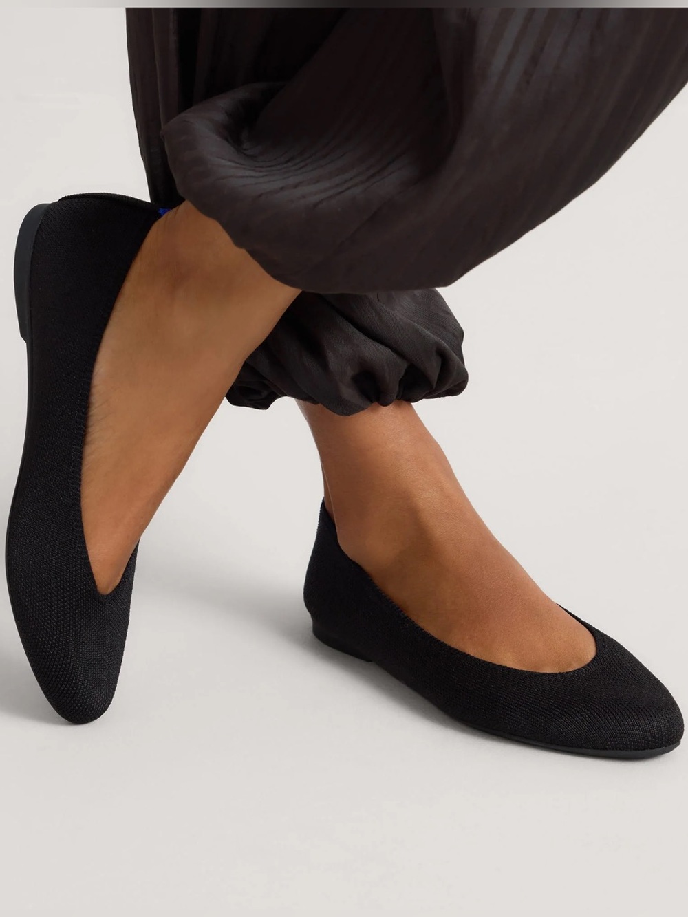 Rothy’s The Square Flat in Black